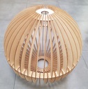 ДЕРЕВЯННЫЙ абажур для светильников E27 Loft XXL, деревянный шар 50 см
