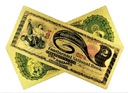 2 DOLARY 1875 Unikatowy Pozłacany Banknot Kolekcjonerski Nominał 2