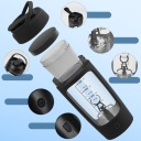 Шейкери, Пляшки З Водою 650Мл Чорний Шейк 650Ml