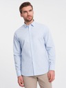 Pánska bavlnená košeľa klasická REGULAR modrá V1 OM-SHOS-0154 XL EAN (GTIN) 5902228934394