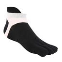 4x Toe Socks Mesh Athletic Yoga Crew Socks Dominujúca farba prehľadná