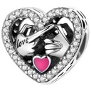 Бусина CHARMS HEART LOVE OATH, серебро 925 пробы