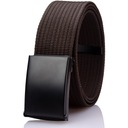 Dłygi Pasek Męski PARCIANY Gracio BRĄZOWY 155CM