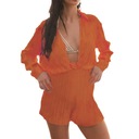 МОДНЫЙ ПРОСТОЙ ЖЕНСКИЙ КОМПЛЕКТ, РУБАШКА И ШОРТЫ GRACE