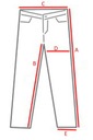 LEVI'S 511 Pánske džínsové nohavice veľ. 31/30 Zapínanie zips