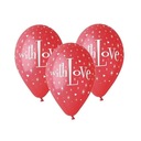 Воздушные шары на день рождения Hearts With Love, 6 штук