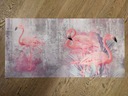 Коврик защитный фламинго на бетон, коврик 105 см.