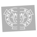 Наклейки на лампы Scania S