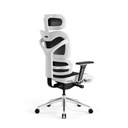 Ergonomické kreslo PREMIUM kancelárske DIABLO V-COMMANDER : bielo-čierne Výška nábytku 142 cm