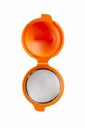 Силиконовая форма для яиц, оранжевая.