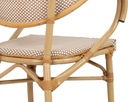 Jedálenská stolička BISTRO PARIS ARM svetlohnedý ratan Farba béžová a hnedá