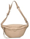Італійська поясна сумка VERA PELLE, НАТУРАЛЬНА ШКІРА, БЕЖЕВА