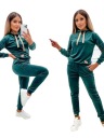ЖЕНСКИЙ ВЕЛЮРОВЫЙ СПОРТИВНЫЙ КОМПЛЕКТ ELISE BOTTLE GREEN РАЗМЕР M