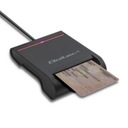 Устройство считывания чип-карт Qoltec Smart ID SCR-0642 / USB 2.0 + адаптер