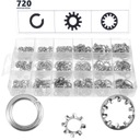 ШАЙБЫ ПРУЖИННЫЕ ПРЕДОХРАНИТЕЛЬНЫЕ М3-М10 НАБОР ШАЙБ 720 шт.