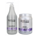 STAPIZ SLEEK LINE BLOND VIOLET Шампунь 1л Маска 1л