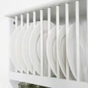 Подвесные полки для тарелок, чашек, банок, кухонного навесного шкафа, белого цвета KCR04-W
