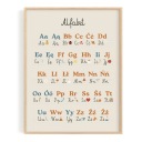 Постер АЛФАВИТ 30х40 А3 МОДНЫЙ бохо винтаж МОНТЕССОРИ