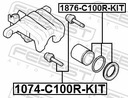 ELEMENTO-GUÍA SOPORTE DE FRENADO 1074-C100R-KIT 