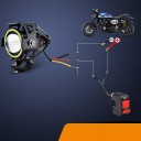 ГАЛОГЕНИ МОТОЦИКЛЕТНЫЕ РЕШЕТКИ STROBOSKOPU7 12-80V 2ШТ RING СВЕТОДИОДНЫЕ ФАРЫ  фото 10
