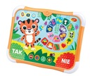 DUMEL TOY Интерактивный планшет для детей, пазлы тигр 3+ DD50164