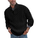 Pánsky sveter s pologolfom s dlhým rukávom Druh bez kapucne