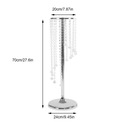 2szt srebrzysty kryształowy stojak na kwiaty 70cm Marka inny