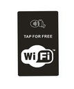 KARTA tabliczka INFORMACYJNA NFC WIFI WI FI DANE HASŁO INTERNET