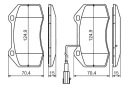 BOSCH PLAQUETTES FREIN FIAT DROIT GRANDE PUNTO 05- ABARTHphoto 12