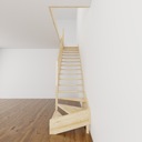 Деревянная ажурная лестница ДЕГРИС толстая. 3,5 см