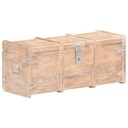 vidaXL Skrzynia, 90x40x40 cm, lite drewno akacjowe Waga produktu z opakowaniem jednostkowym 24.7 kg