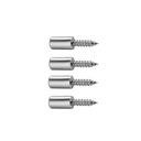 4x РЕЗЬБОВЫЕ ПОДДЕРЖКИ ПОЛКИ С КРЫШКОЙ ДЛЯ МУСОРА