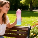Пляшки Для Води 650Мл Рожевий Бетмен 650Ml 7Szt