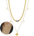 Женское золотое ожерелье Хирургическая сталь 316L 18-каратное золото Покрытие Бохо Знаменитости