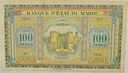 8.fu.Maroko, 100 Franków 1.03.1944 rzadki, St.3+