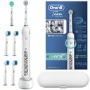 BRAUN ORAL-B TEEN BIELA ELEKTRICKÁ ZUBNÁ KEFKA + KONCOVKY PUZDRA