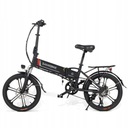 Składany rower elektryczny SAMEBIKE motorower e-bike 80km 20'' 350W 35KM/H Waga 25 kg