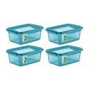 Набор контейнеров с откидными крышками, 4х12,5л.