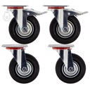 KOMPLET 4 SZT. KÓŁ fi 125 wózek regał 12STGU125