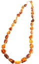 ЯНТАРНЫЙ КОРАЛЛ - ОГРАНКА. *фасоль* КОРИЧНЕВЫЙ -52см