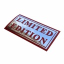 Naklejka Limited Edition czerwona CHROM dwie warstwy 12cm