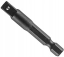 Переходник IMPACT с 1/4 HEX на 1/4 квадрата ГРАФИТ