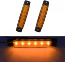 10 SZT. ФАРА ГАБАРИТ 6 LED (СВІТЛОДІОД) 12V 24V POMARANCZOWA OBRYSOWKI DO ПРИЧЕПИ  фото 16