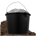 ВЕДРО БЫТОВОЕ СТРОИТЕЛЬНОЕ С ВОРОНКОЙ, ЧЕРНОЕ, 12Л