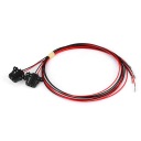 2PCS СВЕТОДИОДНЫЕ FOOTWELL LIGHTS Z КОМПЛЕКТ ПРОВОДОВ ПРОВОДОВ ПОДХОДЯЩИЙ DO 5G MK6 MK7 0J  фото 9