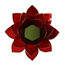 Czerwony świecznik kwiat lotosu (masa perłowa) Rodzaj na tealighty