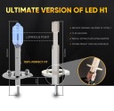 H1 LED AMPOULE LED H1 9V-18V CANBUS 5000LM 1 PIÈCE CZYSTE BLANC LANTERNEphoto 16