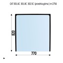 ВЕТРОВОЕ СТЕКЛО Верхнее CAT 301.6C 301.8C 302.5C