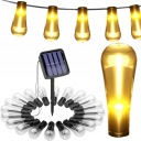 СВЕТОДИОДНЫЕ СОЛНЕЧНЫЕ СВЕТИЛЬНИКИ ПОДВЕСНЫЕ САДОВЫЕ ГИРЛЯНДЫ 5,2 М СВЕТИЛЬНИКИ САДОВЫЕ УКРАШЕНИЯ