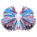 opvise Cheerleading Pom Poms Shining Contrast Color Decorative with Long  Handle Full Shape Create Atmosphere C 
